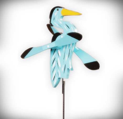 Whirlybird Heron Spinner w/Pole